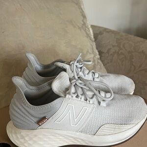 New Balance White & Gum Running Shoes
